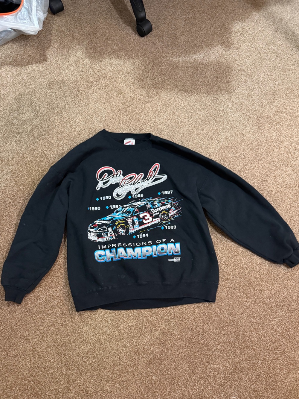 Racing Champion Graphic Sweatshirt - Black